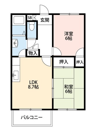 シャルレ永井の物件間取画像